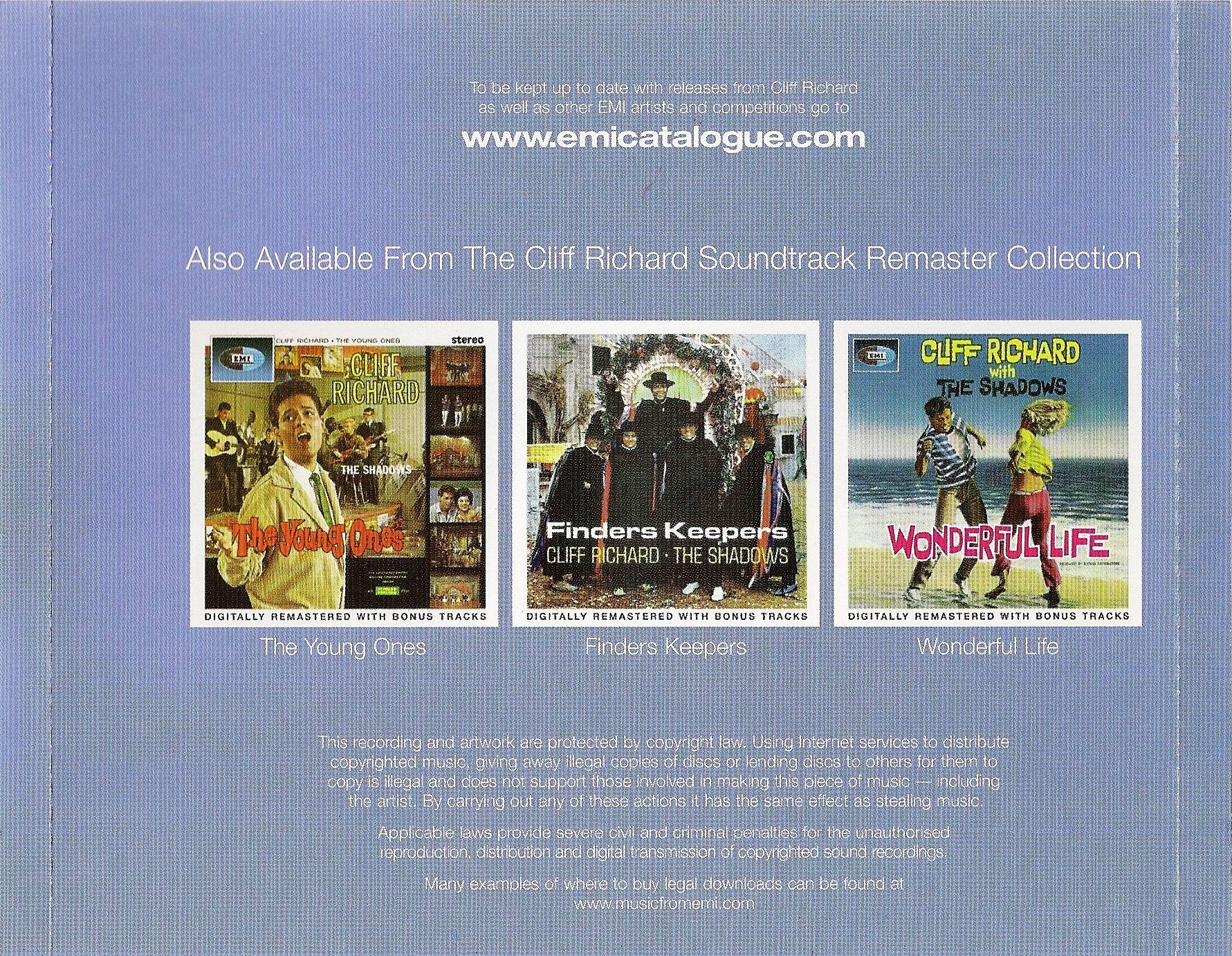 Cliff Richard Take Me High : Back